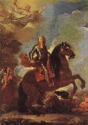 Luca Giordano Equestrian Portrait of Charles II Sweden oil painting artist